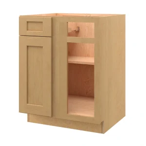 allen + roth Innsbrook 27-in W x 34.5-in H x 24-in D Rye Blind 1-Drawer Base Fully Assembled Cabinet (Flat Panel Shaker Style)