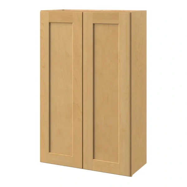 allen + roth Innsbrook 27-in W x 42-in H x 12-in D Rye Wall Fully Assembled Cabinet (Flat Panel Shaker Door Style)