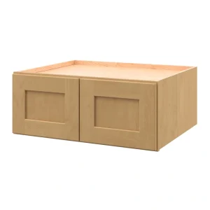 allen + roth Innsbrook 30-in W x 12.125-in H x 24-in D Rye Wall Fully Assembled Cabinet (Flat Panel Shaker Door Style)