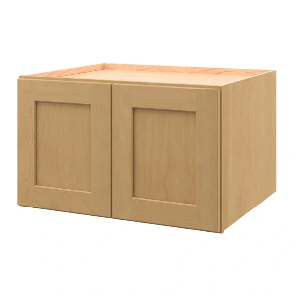 allen + roth Innsbrook 30-in W x 18.125-in H x 24-in D Rye Wall Fully Assembled Cabinet (Flat Panel Shaker Door Style)