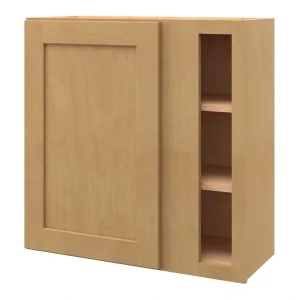 allen + roth Innsbrook 30-in W x 30.125-in H x 12-in D Rye Blind Corner Wall Fully Assembled Cabinet (Flat Panel Shaker Style)