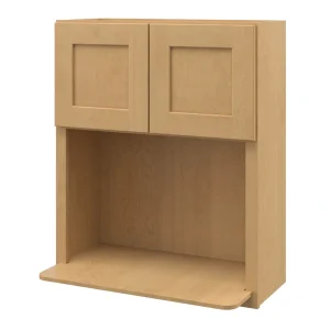 allen + roth Innsbrook 30-in W x 36.125-in H x 12-in D Rye Wall Fully Assembled Cabinet (Flat Panel Shaker Door Style)