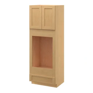 allen + roth Innsbrook 33-in W x 84-in H x 24-in D Rye 1-Drawer Base Fully Assembled Cabinet (Flat Panel Shaker Style)