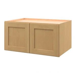 allen + roth Innsbrook 36-in W x 18.125-in H x 24-in D Rye Wall Fully Assembled Cabinet (Flat Panel Shaker Door Style)