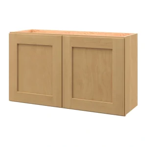 allen + roth Innsbrook 36-in W x 20.625-in H x 12-in D Rye Wall Fully Assembled Cabinet (Flat Panel Shaker Door Style)