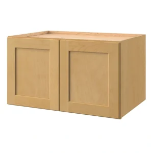 allen + roth Innsbrook 36-in W x 21-in H x 24-in D Rye Wall Fully Assembled Cabinet (Flat Panel Shaker Door Style)