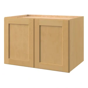 allen + roth Innsbrook 36-in W x 24.5-in H x 24-in D Rye Wall Fully Assembled Cabinet (Flat Panel Shaker Door Style)