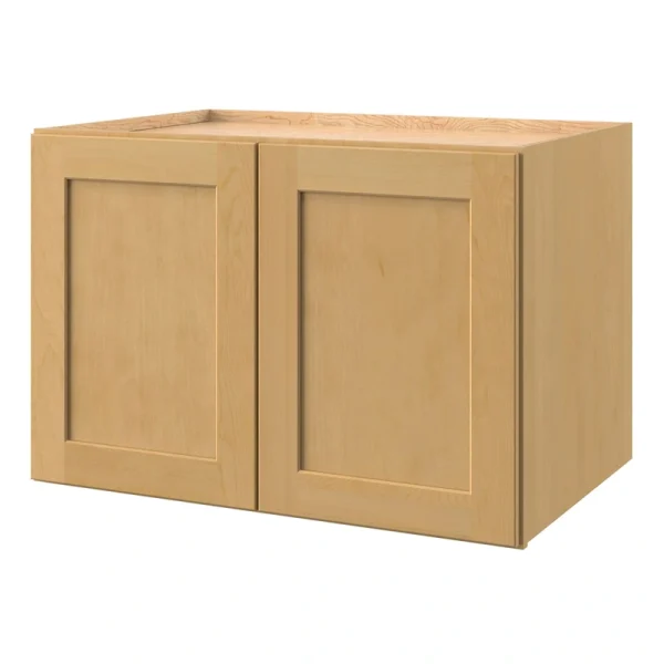 allen + roth Innsbrook 36-in W x 24.5-in H x 24-in D Rye Wall Fully Assembled Cabinet (Flat Panel Shaker Door Style)