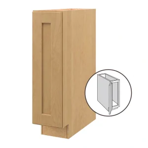 allen + roth Innsbrook 9-in W x 34.5-in H x 24-in D Rye Base Fully Assembled Cabinet (Flat Panel Shaker Door Style) T726926306