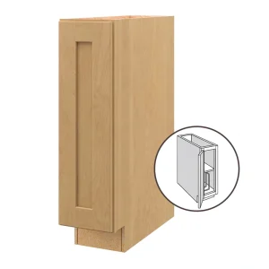 allen + roth Innsbrook 9-in W x 34.5-in H x 24-in D Rye Base Fully Assembled Cabinet (Flat Panel Shaker Door Style) T726926307
