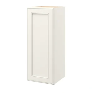 allen + roth McKeller 12-in W x 30.125-in H x 12-in D Linen Wall Fully Assembled Cabinet (Flat Panel Square Door Style)