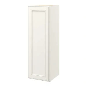 allen + roth McKeller 12-in W x 36.125-in H x 12-in D Linen Wall Fully Assembled Cabinet (Flat Panel Square Door Style)