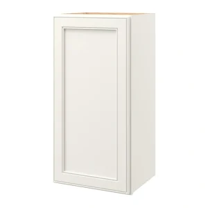 allen + roth McKeller 15-in W x 30.125-in H x 12-in D Linen Wall Fully Assembled Cabinet (Flat Panel Square Door Style)