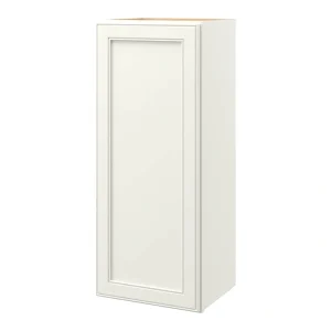 allen + roth McKeller 15-in W x 36.125-in H x 12-in D Linen Wall Fully Assembled Cabinet (Flat Panel Square Door Style)