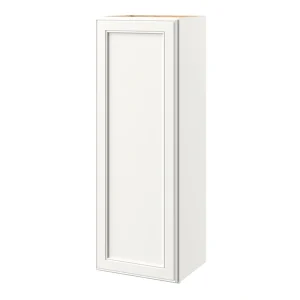 allen + roth McKeller 15-in W x 39.125-in H x 12-in D Linen Wall Fully Assembled Cabinet (Flat Panel Square Door Style)