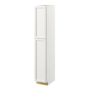 allen + roth McKeller 15-in W x 90-in H x 24-in D Linen Pantry Fully Assembled Cabinet (Flat Panel Square Door Style)