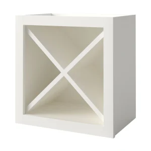 allen + roth McKeller 18-in W x 18-in H x 12-in D Linen Open Cube Organizer Wall Fully Assembled Cabinet (Flat Panel Style)