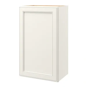 allen + roth McKeller 18-in W x 30.125-in H x 12-in D Linen Wall Fully Assembled Cabinet (Flat Panel Square Door Style)