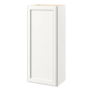 allen + roth McKeller 18-in W x 39.125-in H x 12-in D Linen Wall Fully Assembled Cabinet (Flat Panel Square Door Style)