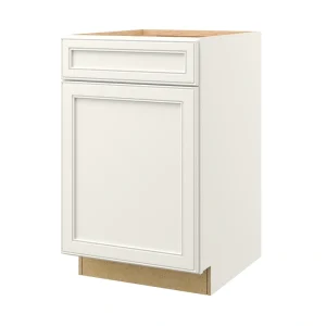 allen + roth McKeller 21-in W x 34.5-in H x 24-in D Linen 1-Drawer Base Fully Assembled Cabinet (Flat Panel Square Style)