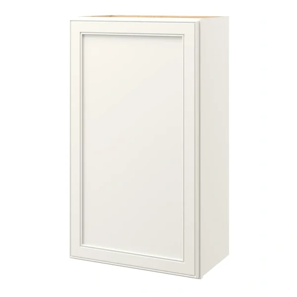 allen + roth McKeller 21-in W x 36.125-in H x 12-in D Linen Wall Fully Assembled Cabinet (Flat Panel Square Door Style)