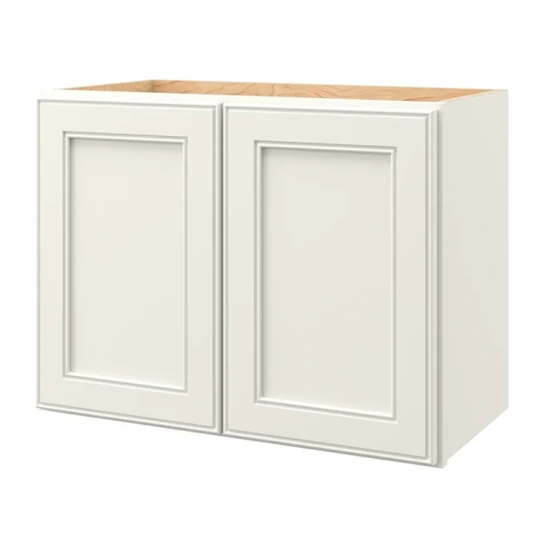 allen + roth McKeller 24-in W x 18.125-in H x 12-in D Linen Wall Fully Assembled Cabinet (Flat Panel Square Door Style)