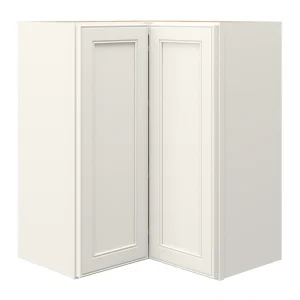 allen + roth McKeller 24-in W x 30.125-in H x 12-in D Linen Diagonal Corner Wall Fully Assembled Cabinet (Flat Panel Square Style) T726917732