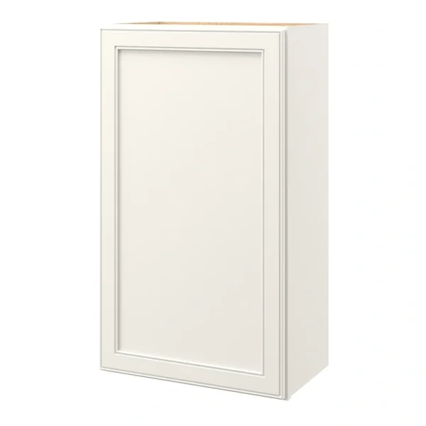 allen + roth McKeller 24-in W x 30.125-in H x 12-in D Linen Wall Fully Assembled Cabinet (Flat Panel Shaker Door Style)