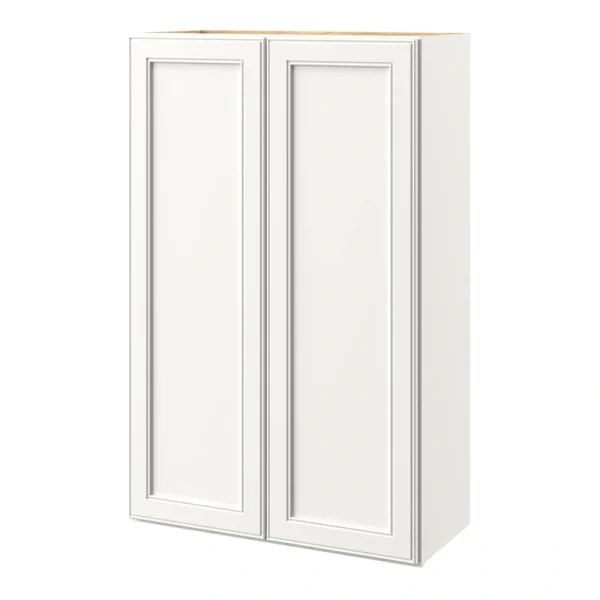 allen + roth McKeller 27-in W x 39.125-in H x 12-in D Linen Wall Fully Assembled Cabinet (Flat Panel Mitered Door Style)