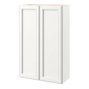 allen + roth McKeller 27-in W x 39-in H x 12-in D Linen Wall Fully Assembled Cabinet (Flat Panel Square Door Style)