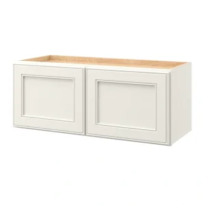 allen + roth McKeller 30-in W x 12.125-in H x 12-in D Linen Wall Fully Assembled Cabinet (Flat Panel Mitered Door Style)