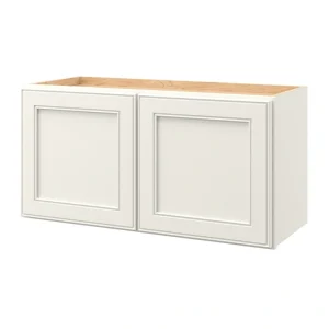 allen + roth McKeller 30-in W x 15.125-in H x 12-in D Linen Wall Fully Assembled Cabinet (Flat Panel Mitered Door Style)