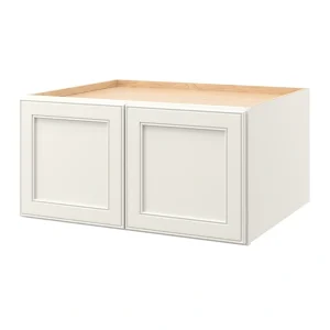 allen + roth McKeller 30-in W x 15.125-in H x 24-in D Linen Wall Fully Assembled Cabinet (Flat Panel Square Door Style)