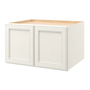 allen + roth McKeller 30-in W x 18.125-in H x 24-in D Linen Wall Fully Assembled Cabinet (Flat Panel Square Door Style)