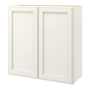 allen + roth McKeller 30-in W x 30.125-in H x 12-in D Linen Wall Fully Assembled Cabinet (Flat Panel Square Door Style)