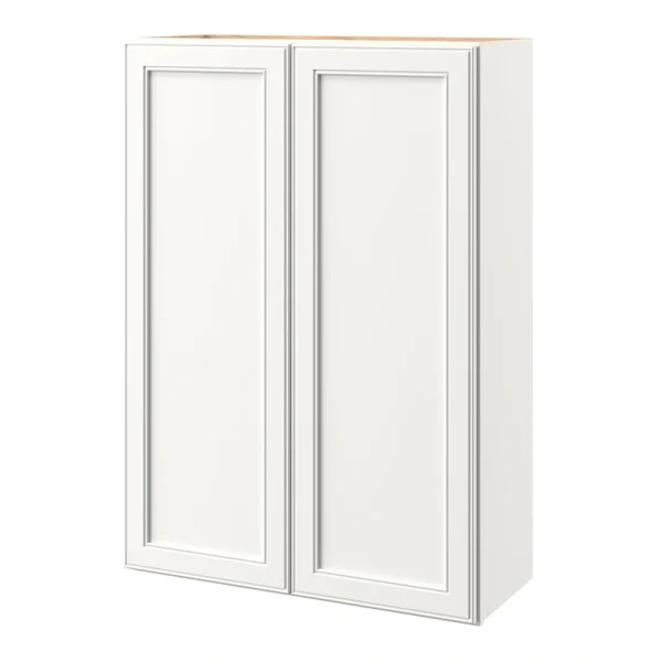 allen + roth McKeller 30-in W x 42-in H x 12-in D Linen Wall Fully Assembled Cabinet (Flat Panel Square Door Style)