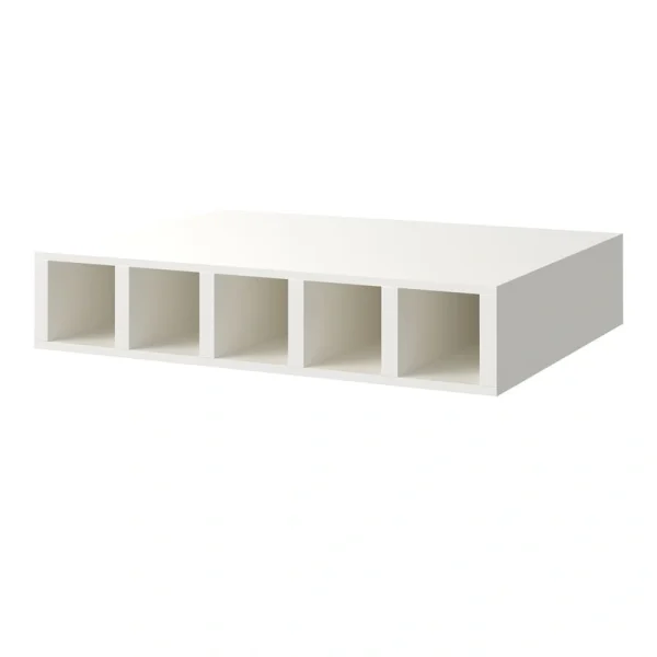 allen + roth McKeller 30-in W x 6-in H x 12-in D Linen Open Cube Organizer Wall Fully Assembled Cabinet (Flat Panel Style)