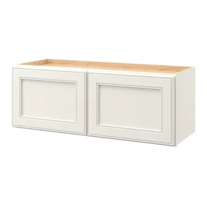 allen + roth McKeller 33-in W x 12.125-in H x 12-in D Linen Wall Fully Assembled Cabinet (Flat Panel Square Door Style)