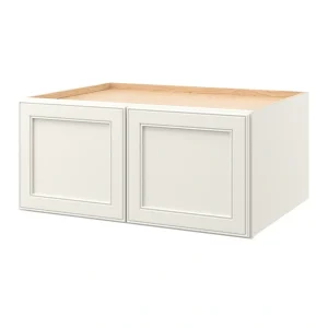 allen + roth McKeller 33-in W x 15.125-in H x 24-in D Linen Wall Fully Assembled Cabinet (Flat Panel Square Door Style)
