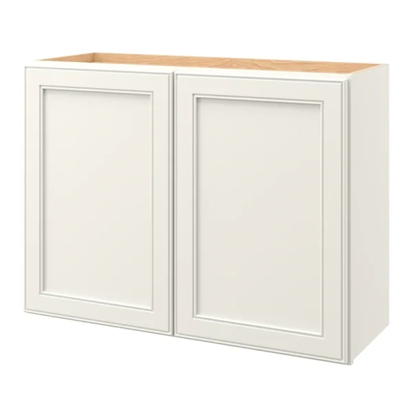 allen + roth McKeller 33-in W x 24.5-in H x 12-in D Linen Wall Fully Assembled Cabinet (Flat Panel Square Door Style)