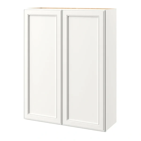 allen + roth McKeller 33-in W x 42-in H x 12-in D Linen Wall Fully Assembled Cabinet (Flat Panel Shaker Door Style)