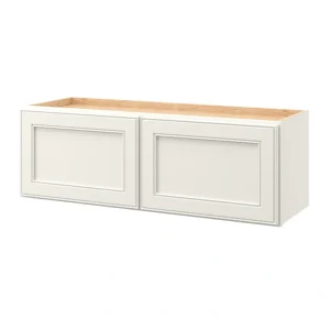 allen + roth McKeller 36-in W x 12.125-in H x 12-in D Linen Wall Fully Assembled Cabinet (Flat Panel Mitered Door Style)