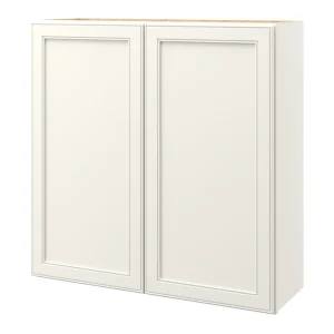 allen + roth McKeller 36-in W x 36.125-in H x 12-in D Linen Wall Fully Assembled Cabinet (Flat Panel Square Door Style)