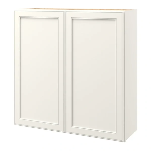 allen + roth McKeller 36-in W x 36.125-in H x 12-in D Linen Wall Fully Assembled Cabinet (Flat Panel Square Door Style)
