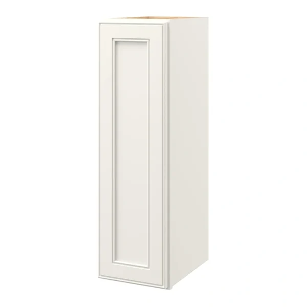 allen + roth McKeller 9-in W x 30.125-in H x 12-in D Linen Wall Fully Assembled Cabinet (Flat Panel Square Door Style)