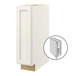 allen + roth McKeller 9-in W x 34.5-in H x 24-in D Linen Base Fully Assembled Cabinet (Flat Panel Mitered Door Style)