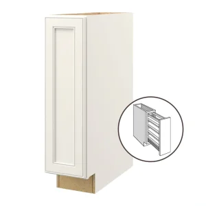 allen + roth McKeller 9-in W x 34.5-in H x 24-in D Linen Pull-out Tray Divider Base Fully Assembled Cabinet (Flat Panel Style)