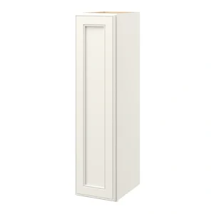 allen + roth McKeller 9-in W x 36.125-in H x 12-in D Linen Wall Fully Assembled Cabinet (Flat Panel Square Door Style)