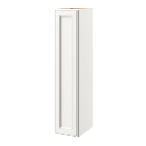 allen + roth McKeller 9-in W x 42.125-in H x 12-in D Linen Wall Fully Assembled Cabinet (Flat Panel Shaker Door Style)