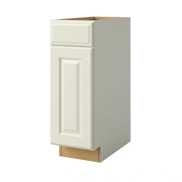 allen + roth Pattingham 12-in W x 34.5-in H x 24-in D Harbor 1-Drawer Base Fully Assembled Cabinet (Raised Panel Square Style)
